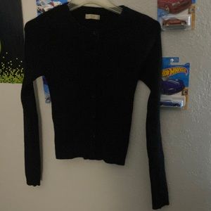 Black button up cardigan
